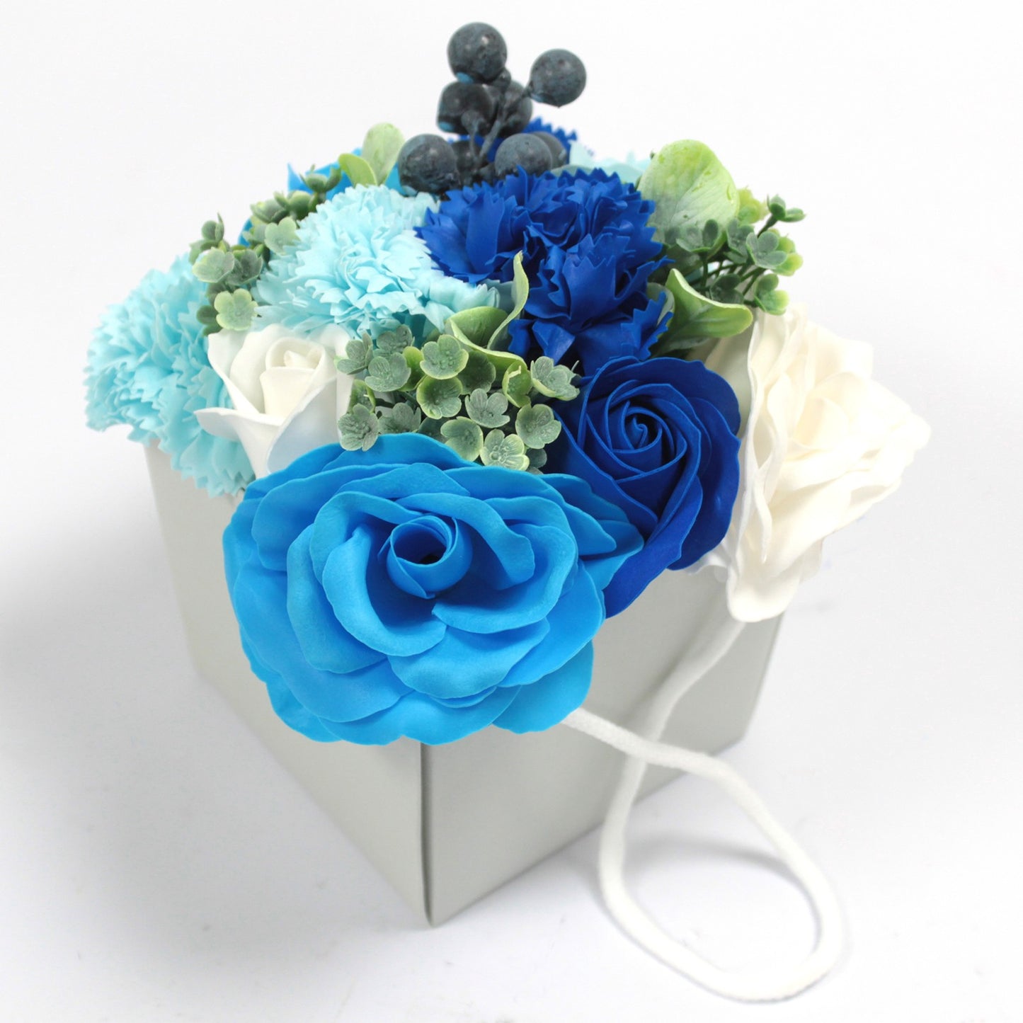 Soap Flower Bouquet - Blue Wedding