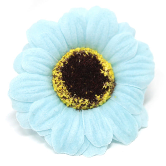 Craft Soap Flowers - Sml Sunflower - Blue