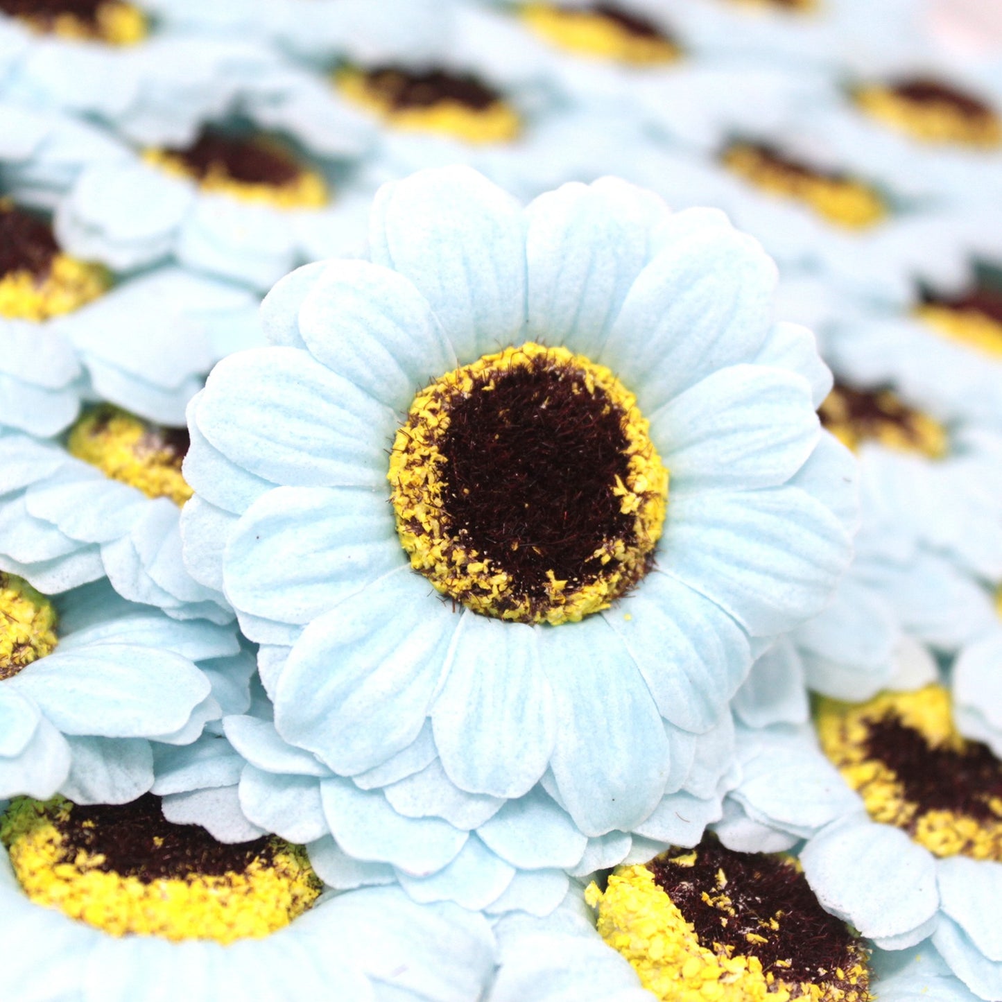 Craft Soap Flowers - Sml Sunflower - Blue