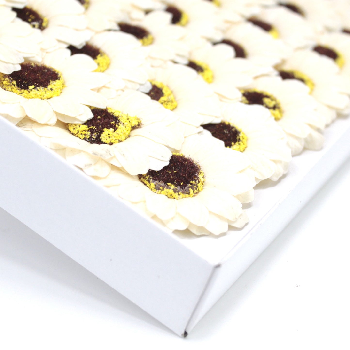 Craft Soap Flowers - Sml Sunflower - Ivory