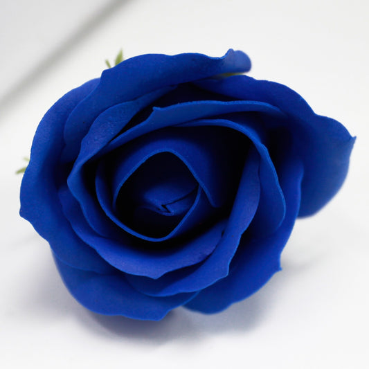 Craft Soap Flowers - Med Rose - Royal Blue