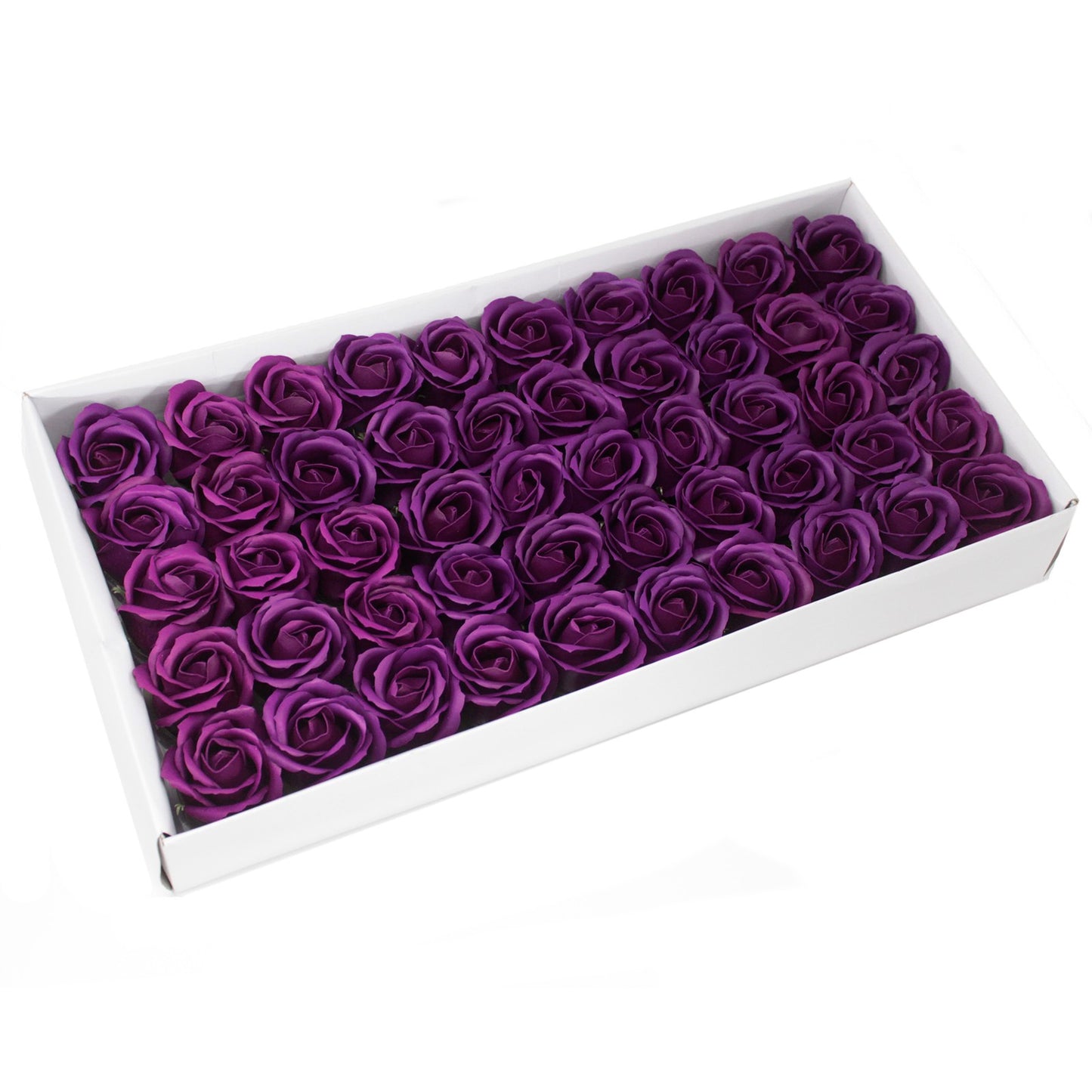 Craft Soap Flowers - Med Rose - Deep Violet