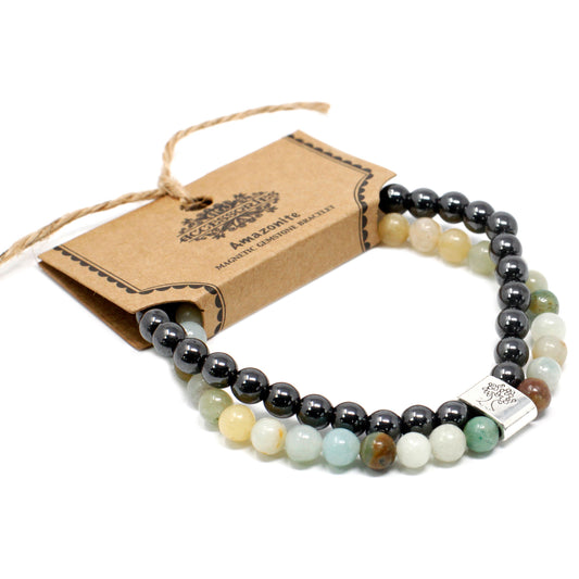 Magnetic Gemstone Bracelet - Amazonite