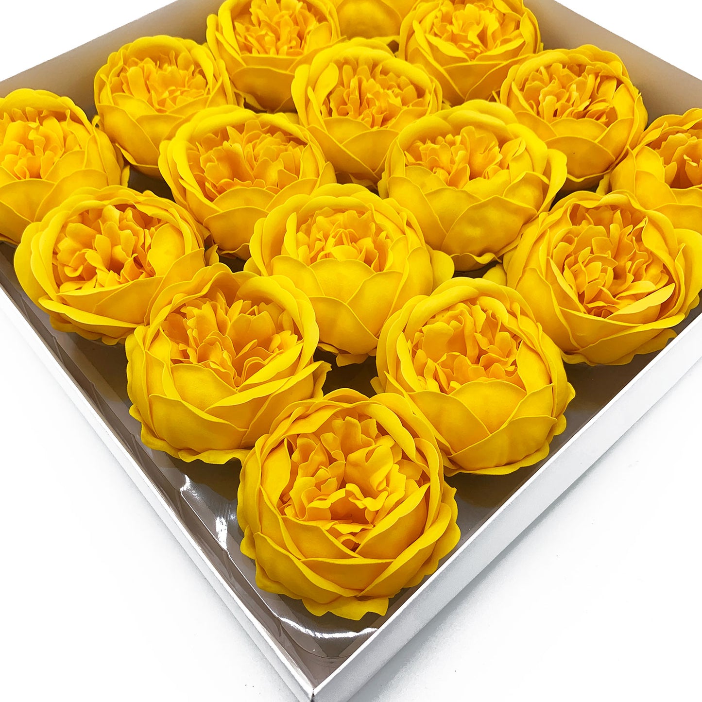 Craft Soap Flower - Ext Large Peony - Yellow