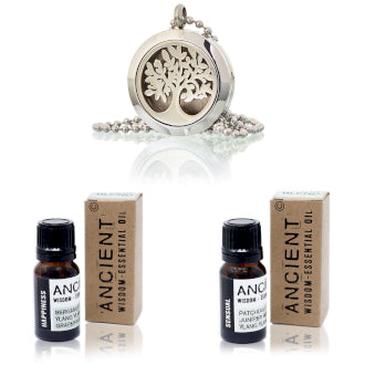 Diffuser Necklace and Essential Oil Blends Set