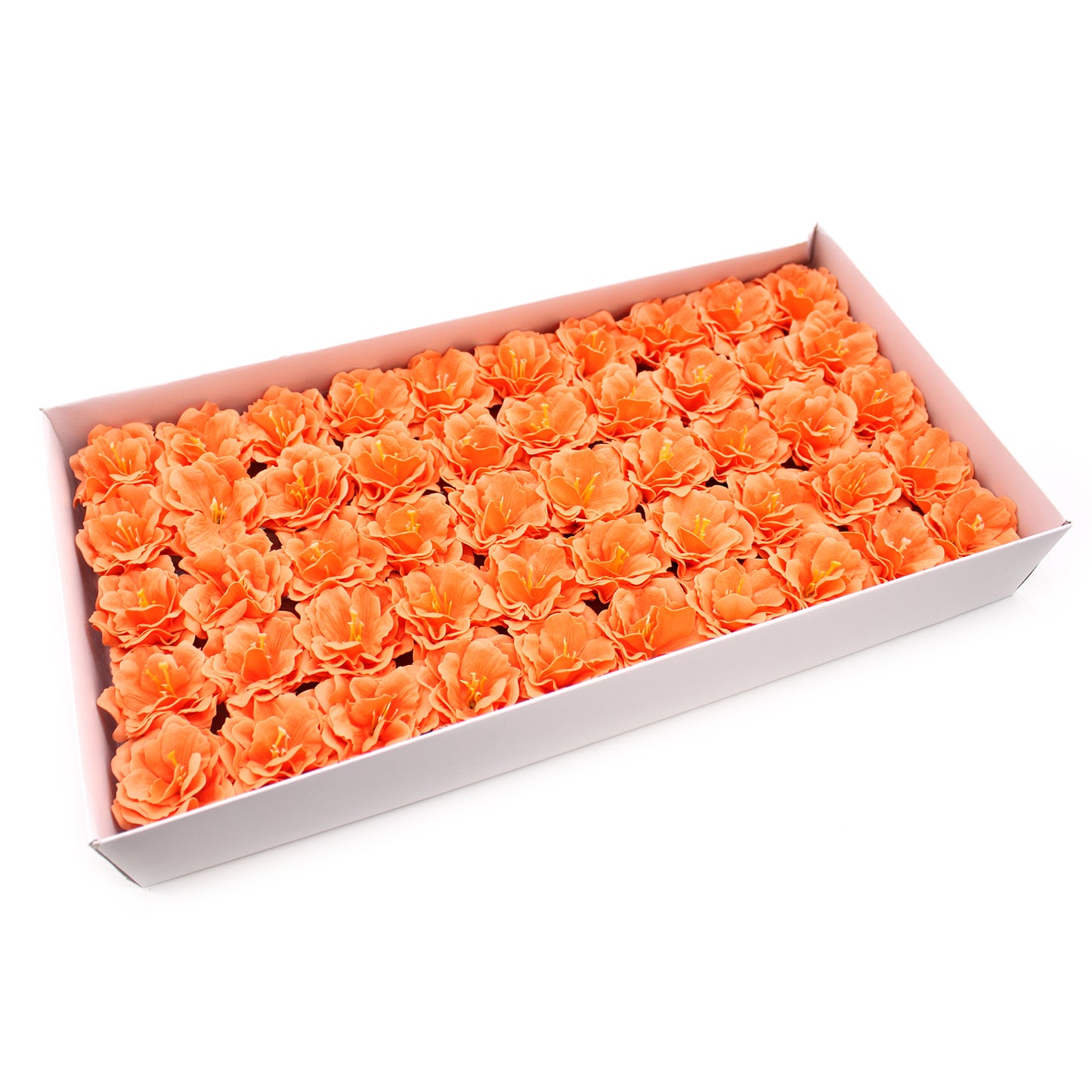 Craft Soap Flower - Small Peony - Orange