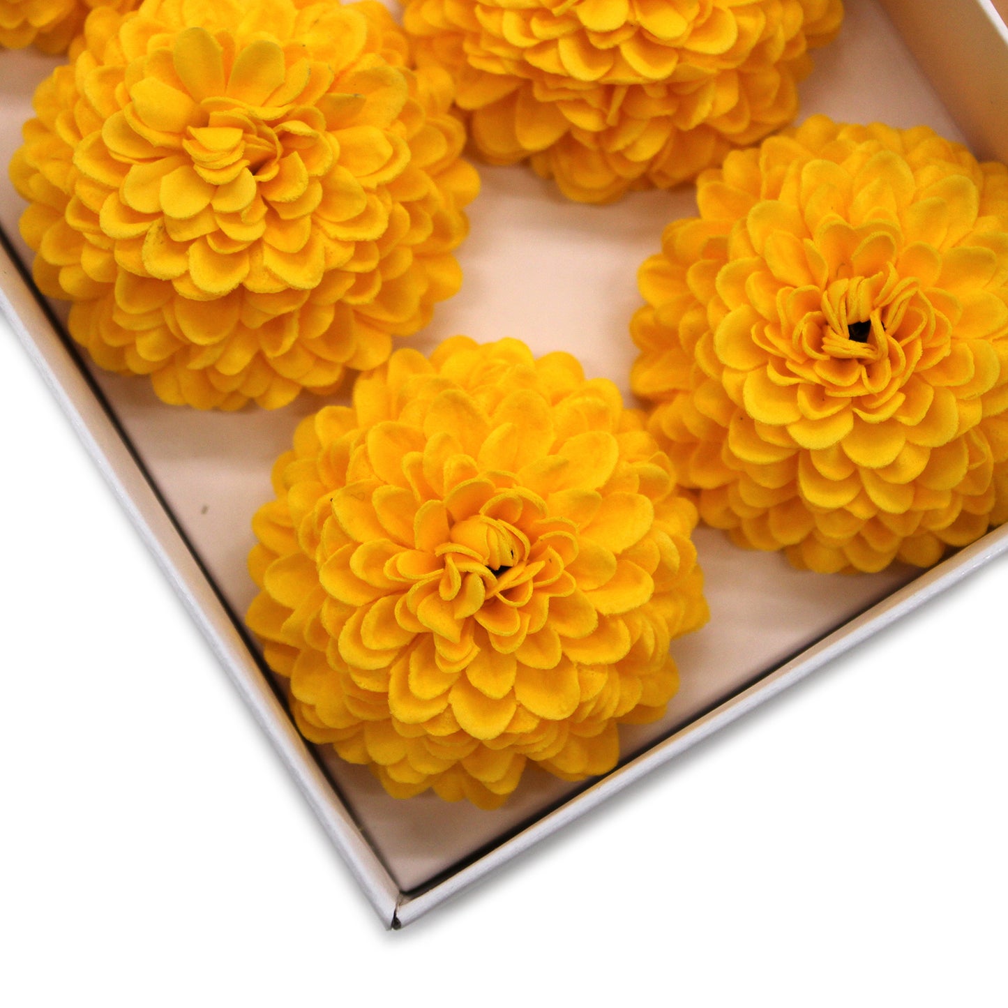 Craft Soap Flower - Small Chrysanthemum - Yellow