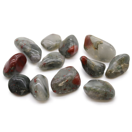 Medium African Tumble Stones - Bloodstone - Sephtonite