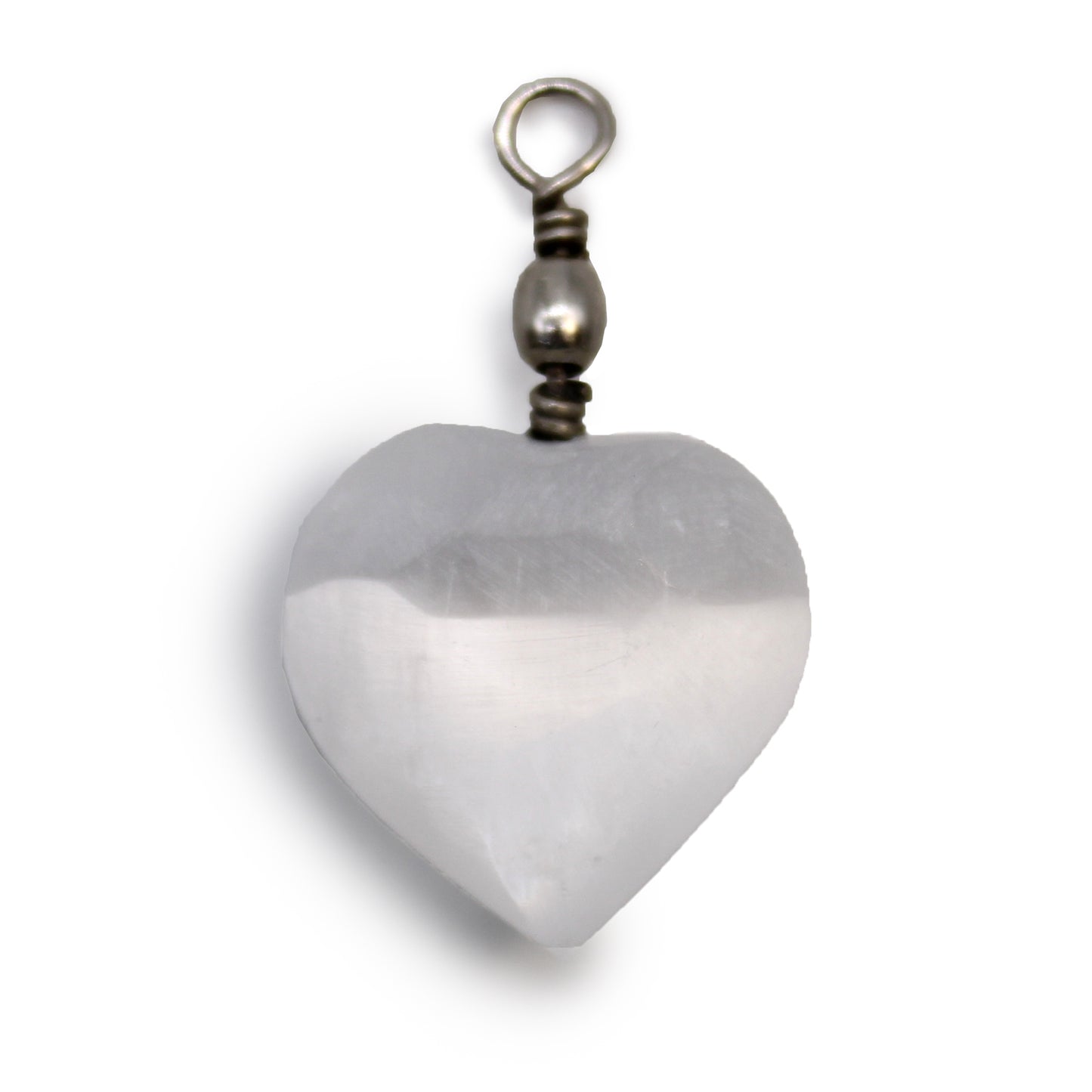 Selenite Heart Pendant