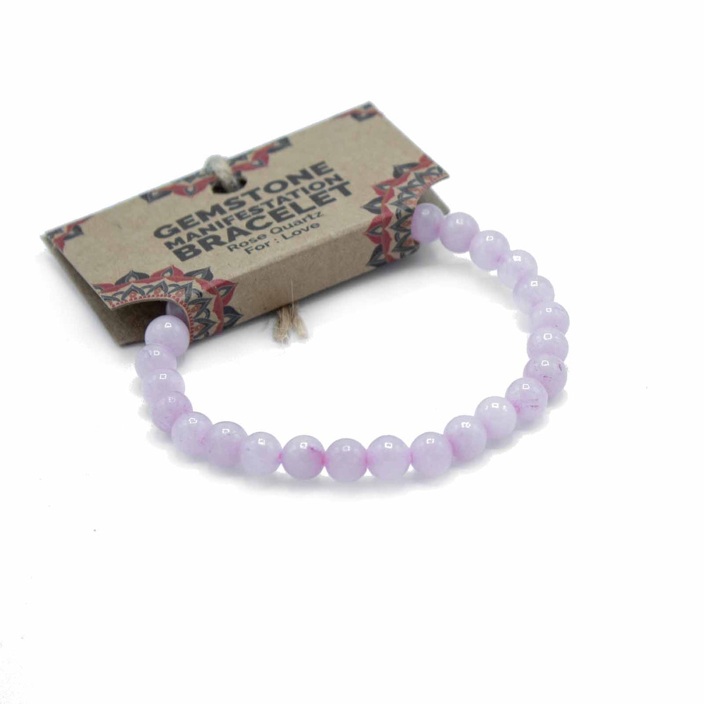 Gemstone Manifestation Bracelet - Rose Quartz - Love