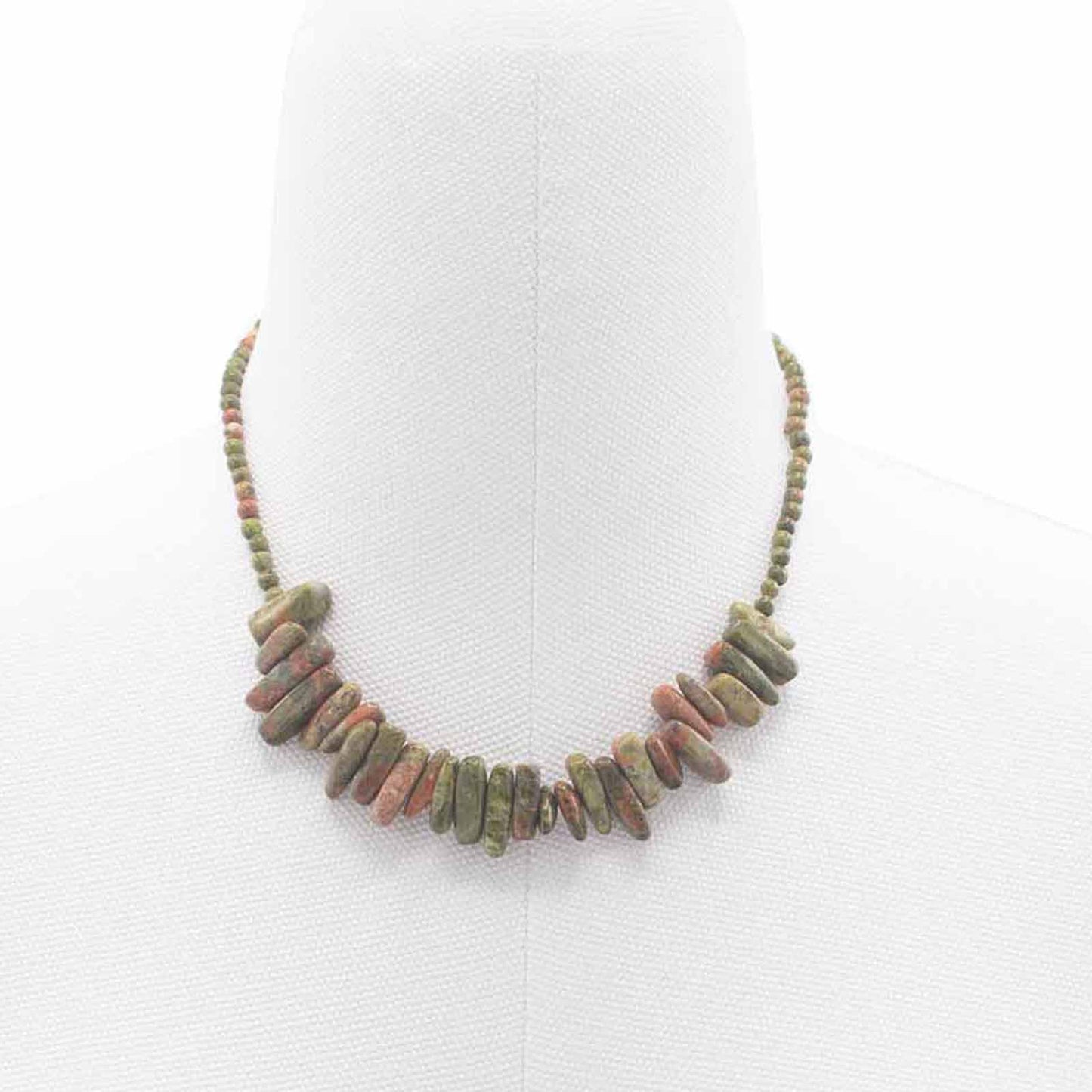 Longstone Gem Necklace - Unakite