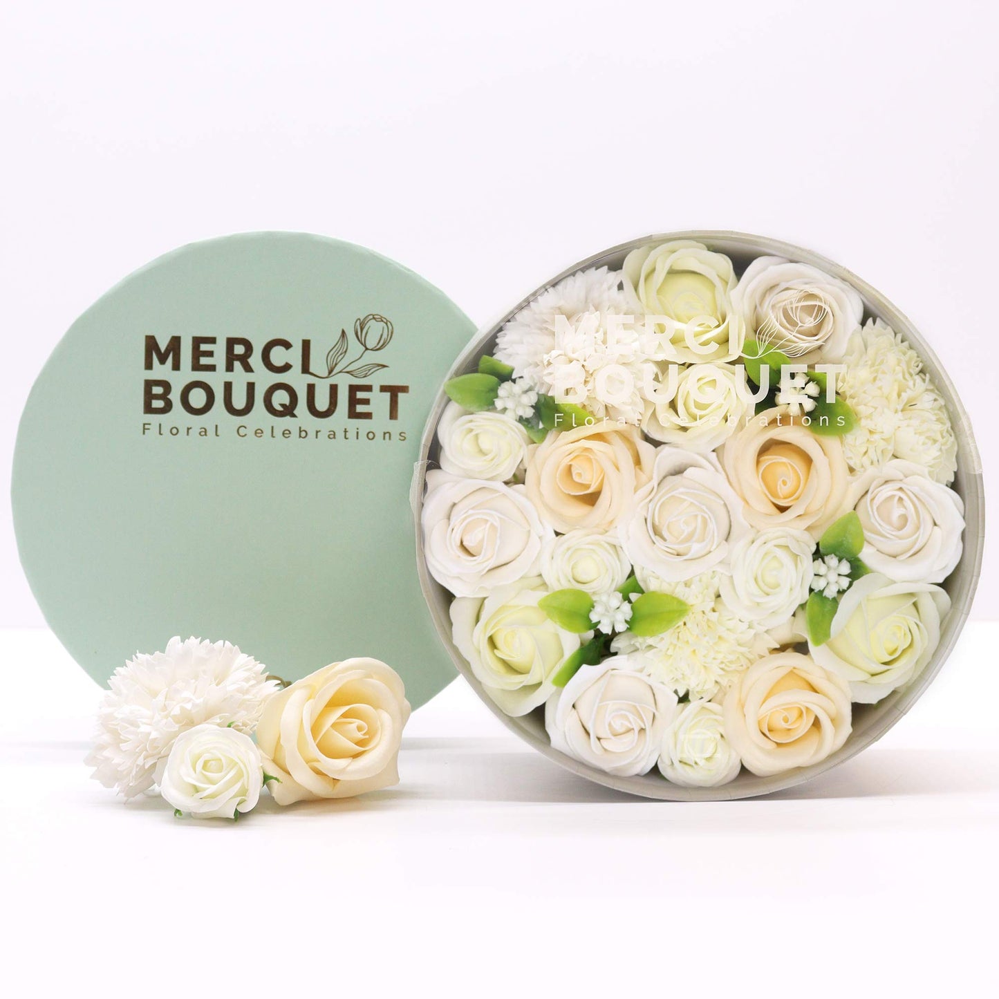 Round Box - Wedding Blessings - White & Ivory